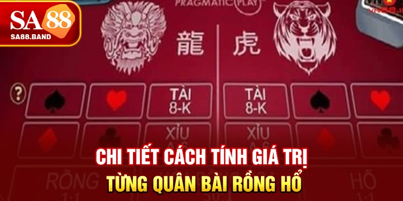 Chi tiết cách tính giá trị từng quân bài Rồng Hổ