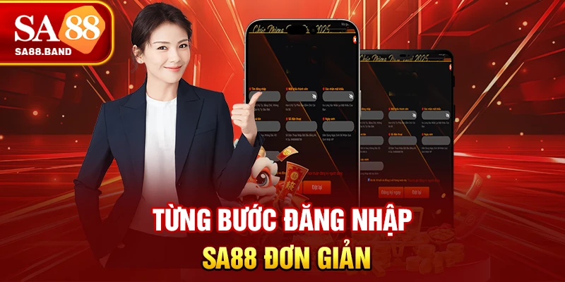 Từng bước đăng nhập SA88 đơn giản